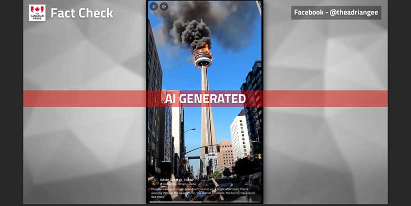 Fact File: AI video sparks false rumour of CN Tower fire