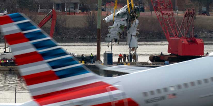 Family of 1 of the 67 Washington plane crash victims sues the FAA, Army and American Airlines