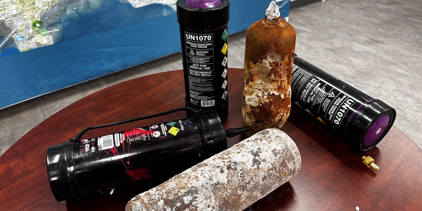 Exploding nitrous oxide canisters no laughing matter for garbage collection