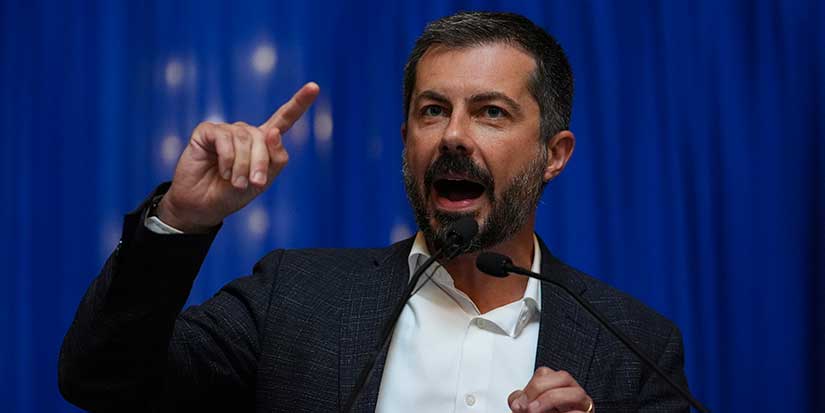 Pete Buttigieg rallies against redistricting in home state of Indiana