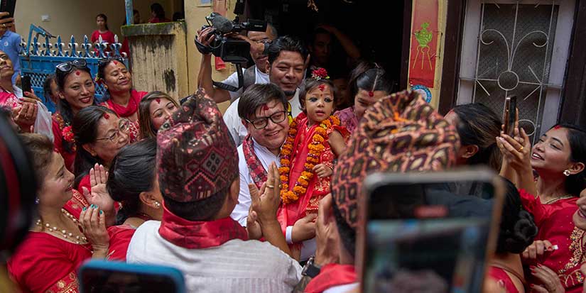 Nepal chooses a 2-year-old girl as new living goddess worshipped by both Hindus and Buddhists