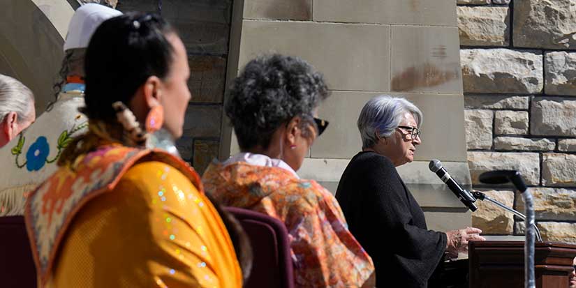 Through tears, residential school survivors share their stories on Parliament Hill
