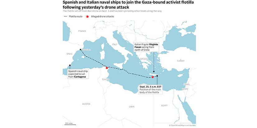 What to know about the international flotilla seeking to break Israel's blockade of Gaza